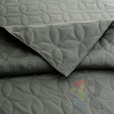 3 Pcs Ultrasonic Bedspread - Grey (002)